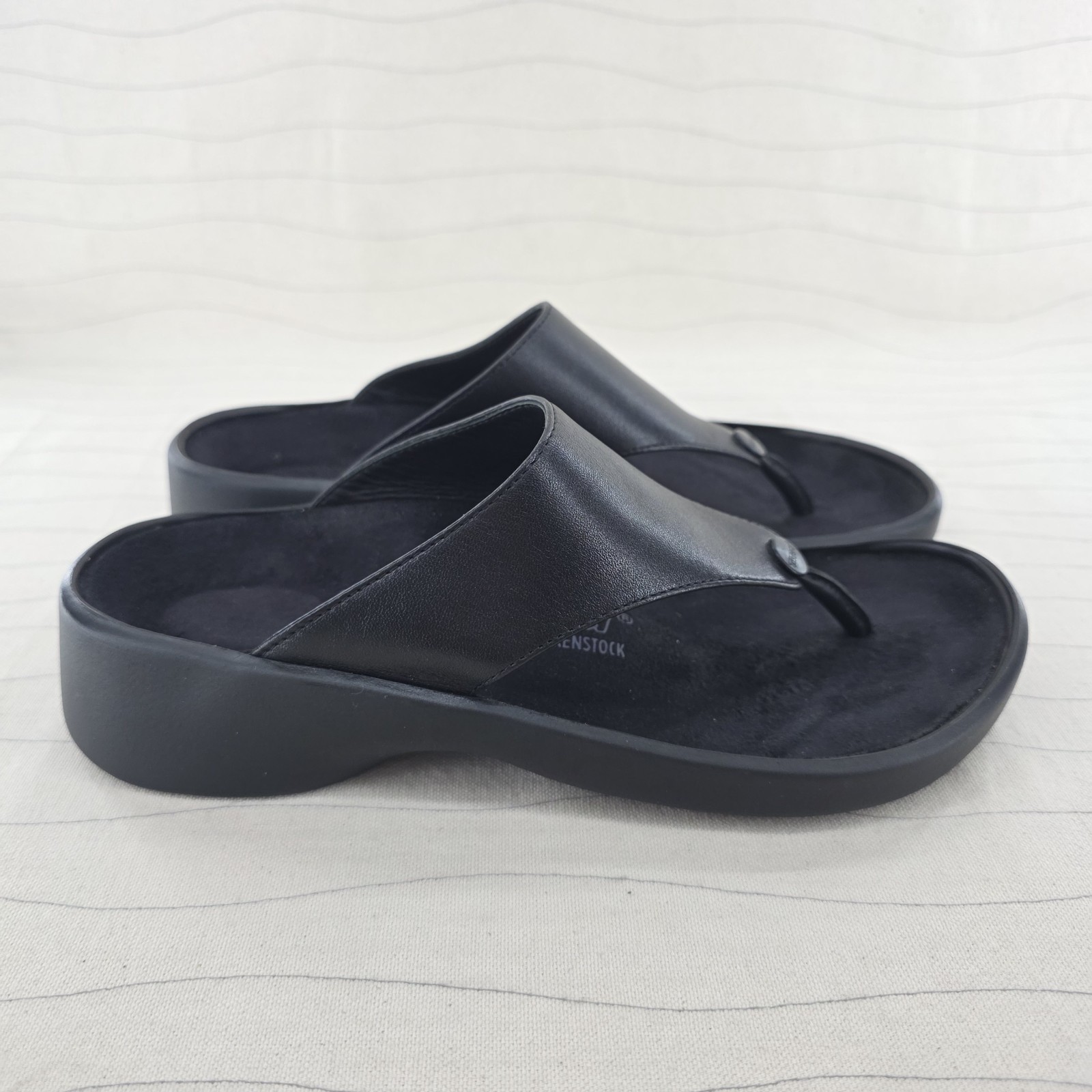 SAOLA Scarpe sandali donna Tatami By Birkenstock neri pelle suola gomma taglia 7 38EU