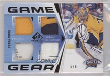 2018 Upper Deck SP Game Used All-Star Skills Gear 5/6 Pekka Rinne #ASGG-PR 0c3