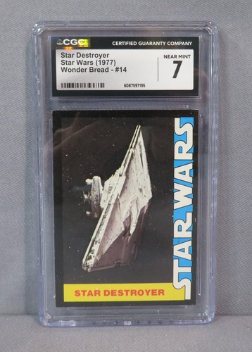 1977 Wonder Bread Star Wars #14 Star Destroyer — CGC 7
