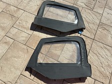 Bestop Fabric Soft Top Half Door Window Uppers 97-06 Jeep Tj Wrangler Pair Oem Bestop Fabric Soft Top Half Door Window Uppers 97-06 Jeep Tj Wrangler Pair Oem