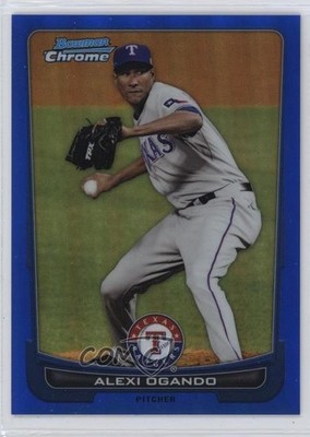 2012 Bowman Chrome Blue Refractor 65/250 Alexi Ogando #211 7eo