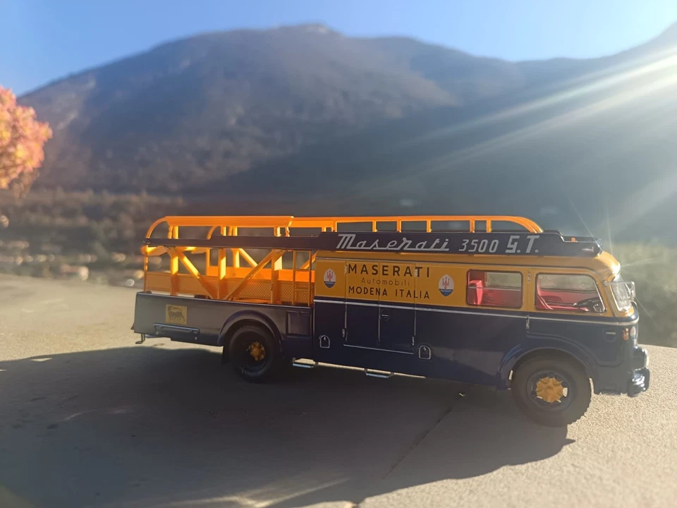 BISARCA Camion Epoca FIAT 642RN2 TRUCK BARTOLETTI F1 MASERATI CAR  Die Cast 1/43 - Immagine 2 di 4