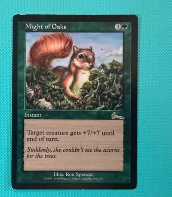Might of Oaks - Urza's Legacy - MTG - Magic the Gathering - MP