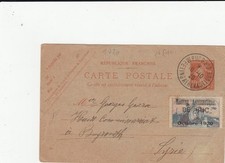 1920 FRANCE TO SYRIA STATIONERY CARD / AVIATION MEETING / BUC
