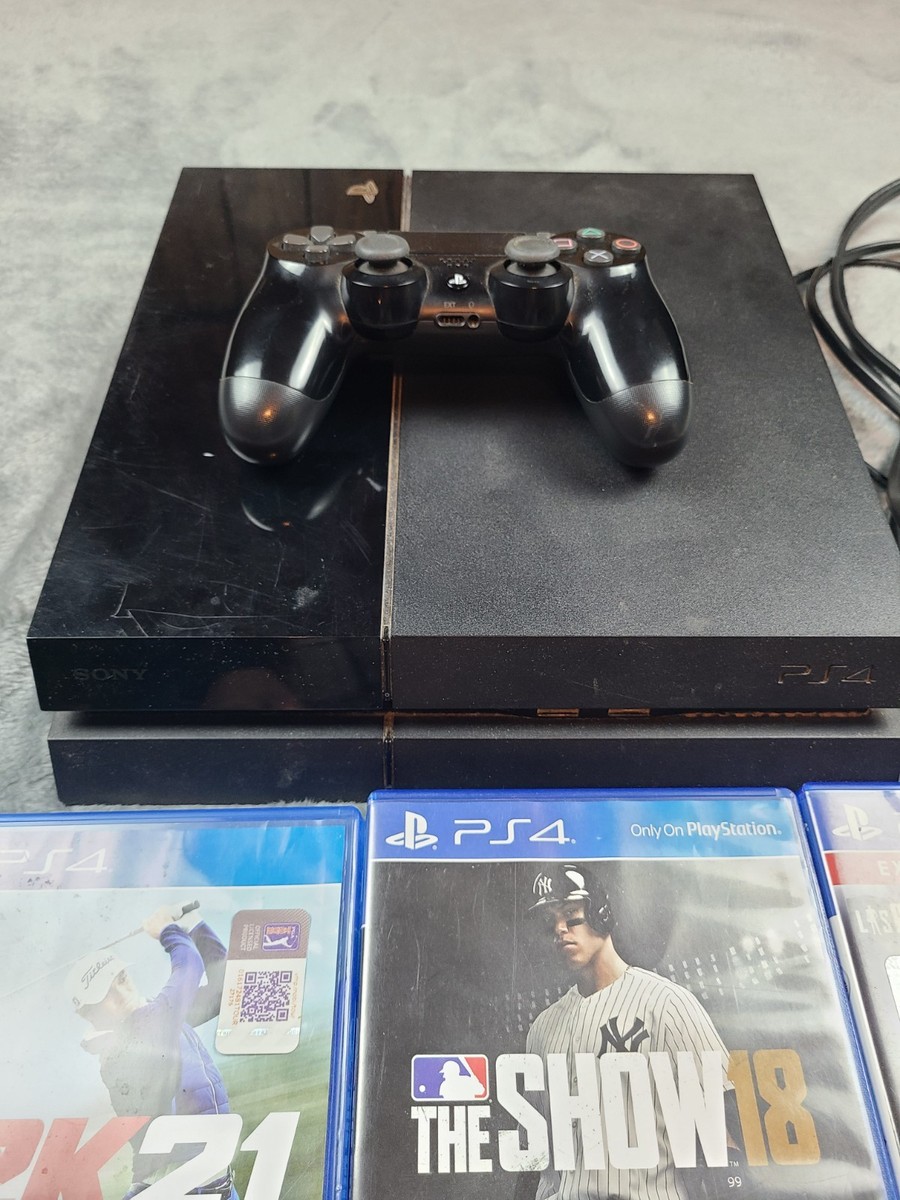 Sony PlayStation 4 PS4 Black Console With 4 Game Bundle | eBay