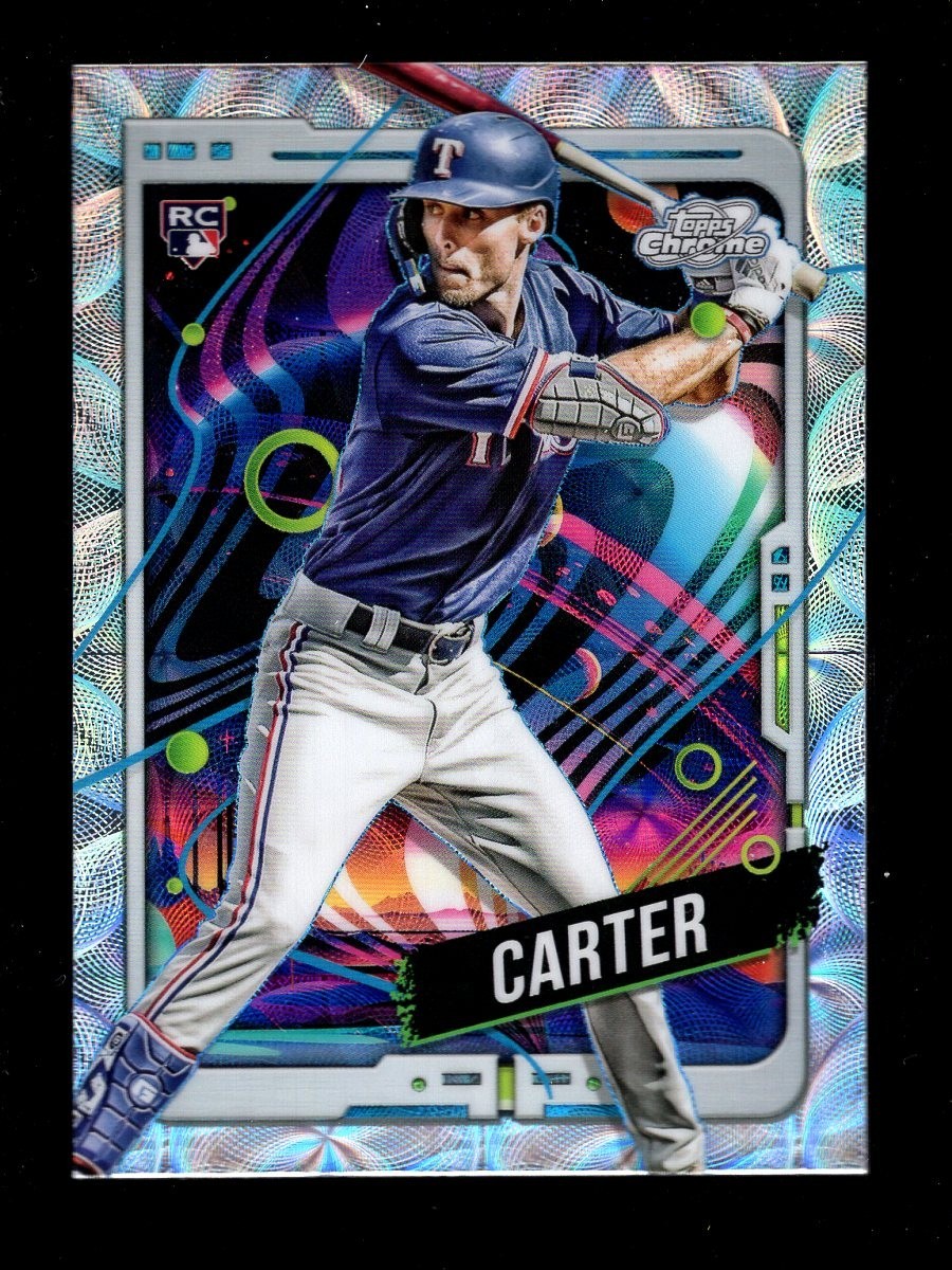 2024 TOPPS COSMIC CHROME NECLEUS REFRACTOR #32 EVAN CARTER RC RANGERS
