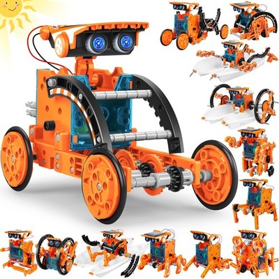 STEM 13-in-1 Education Solar Robot Toys for Age 8-12, DIY Building Science Ex...