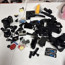 Go Pro Hero 4 Silver w/ HUGE Lot of Accessories - See Photos