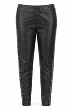 Hanel Haute Womens Jogger Leggings Size S Black Sequin W24 L27