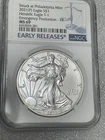 2021 P Silver American Eagle NGC MS69 Emergency Production Type 1 Early Releases