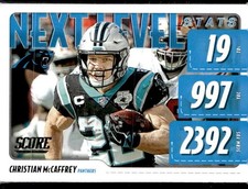 2020 Score #NLS-CM Christian McCaffrey Next Level Stats Carolina Panthers (E)