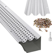 Gutter Guard 5/6 in Wide 50/100/200 ft Length Cover Mesh Leaf Debris Protection