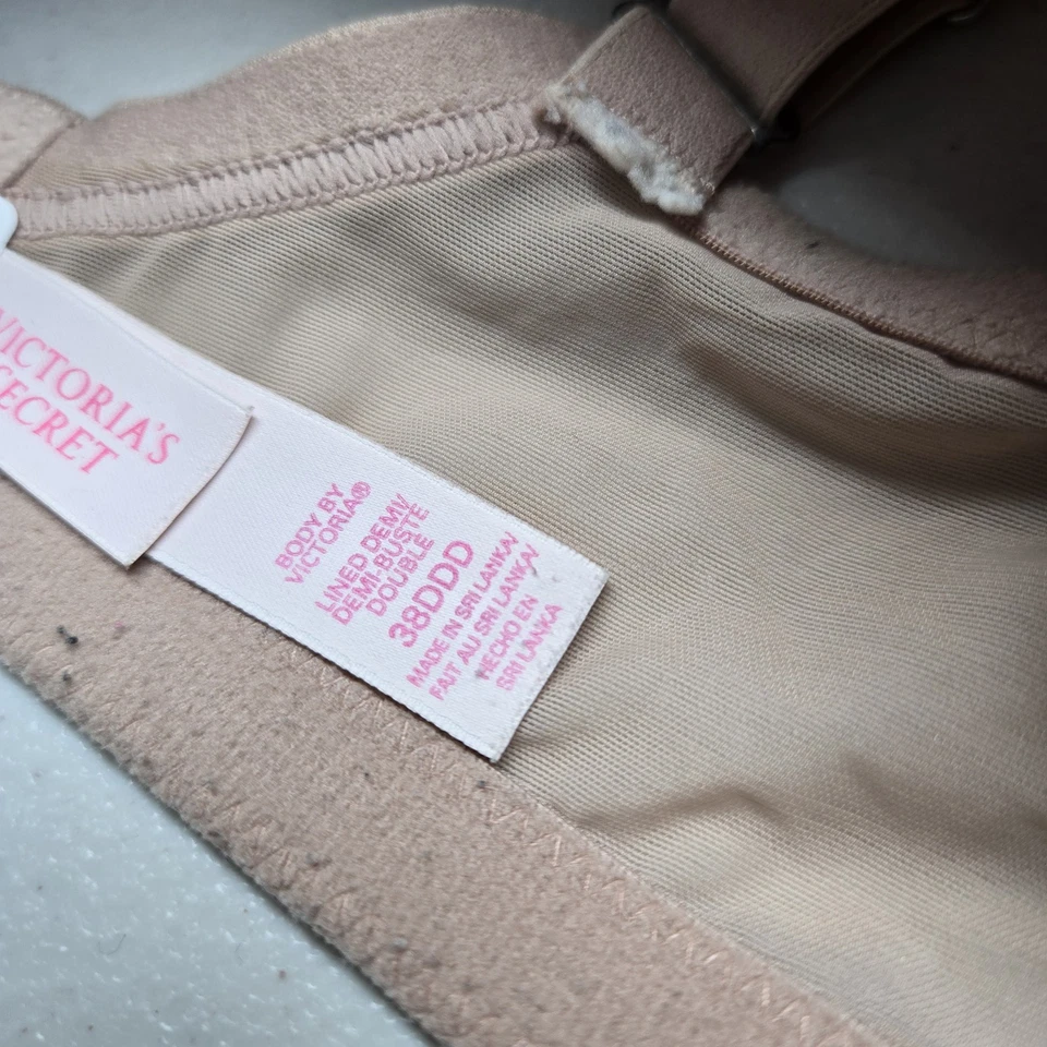 Victoria's Secret Women Bra 38DDD Beige Floral Body By Underwired Lace Bow - Image 3 of 4