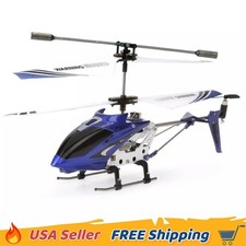 Syma S107G RC Helicopter Metal Frame 3.5CH with Gyro Auto Stable for Kids Blue