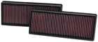 K&N 33-2474 High-Flow Air Filter for 2011-19 Mercedes-Benz CLS550/S550 GL63 AMG