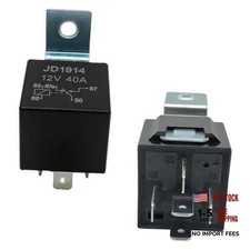 JD1914 12V 40A Relay with Wired Socket   5-Pin SPDT Waterproof Automotive