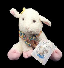 Vtg 1997 Hallmark Lainie Lamb Stuffed Animal Plush Storybook Friends Crayola CLO