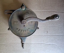 Vintage PIKE No. 6 Artisan Hand Crank Sharpening Tool Bench Grinder