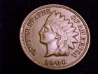 1908 Indian Head Cent, Very Fine Grade.