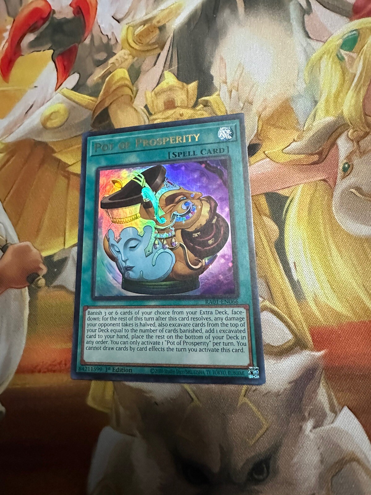 YuGiOh Pot Of Prosperity Ultra Rare RA01 EN066 Rarity Collection! eBay