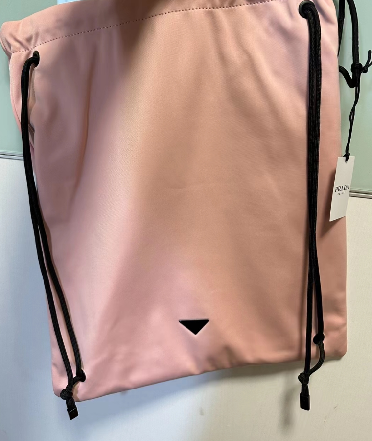 Prada Pink and Black Backpacks with Elegant Design Prada main image 2