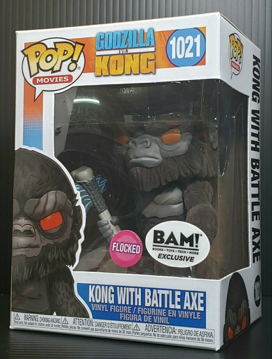 Funko Pop + Protector! Godzilla vs Kong #1021 Kong w/ Battle Axe