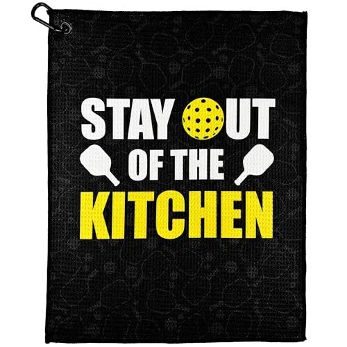 Pickleball Towel | Stay Out of The Kitchen Pickleball Towel | Pickleball Gift...