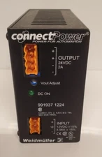 Weidmuller ConnectPower  991937 1224 Rail Mount DC/DC Converter 12 vdc to 24 vdc
