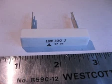 Panasonic 10 Watt 10 Ohm 10R 5% Ceramic Cement High Power Resistor - NOS Qty 1