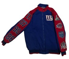 NFL New York GIANTS Classic Commemorative Super Bowl Fleece Jacket XL