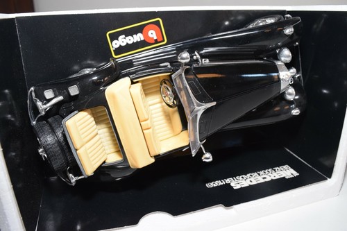 A35 1:18 BBURAGO BURAGO 3020 MERCEDES-BENZ 500K 500K ROADSTER BLACK MIB - Foto 4 di 7