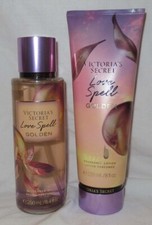 Victoria's Secret Fragrance Mist  Lotion Set Lot of 2 LOVE SPELL GOLDEN