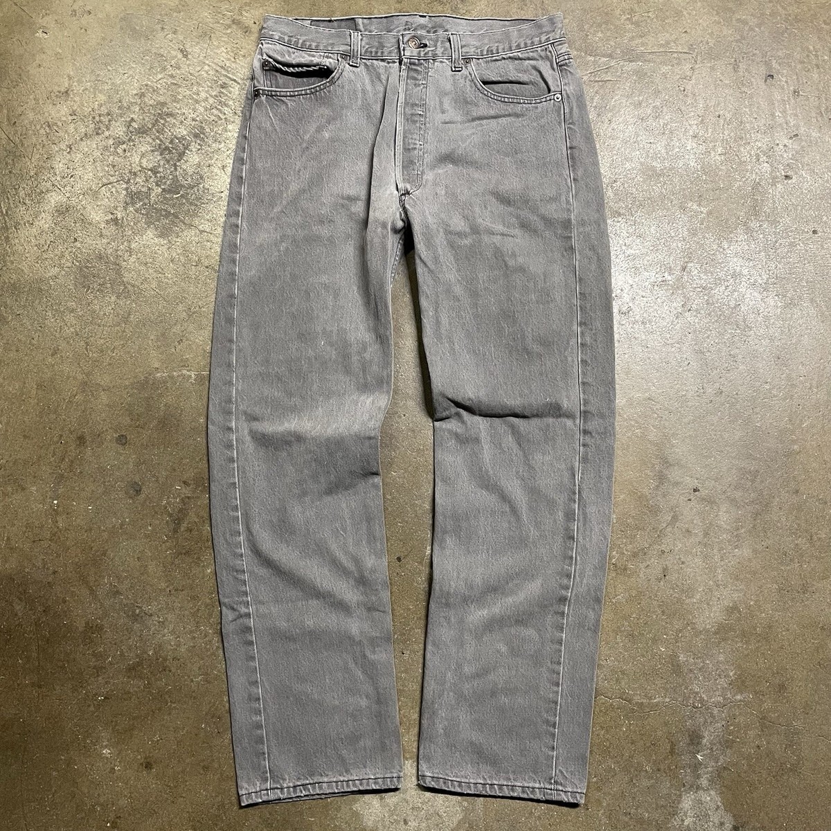 リーバイス 501 デニム 31 94年 USA製 vintage Vintage 1994 Levi's 501 Made in USA Gray Denim Jeans Sz 34 x