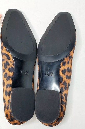 NWT Zara Cap Toe Animal Print Ballet Flats Ref 2518/510 AW19 - 第 5/5 張圖片