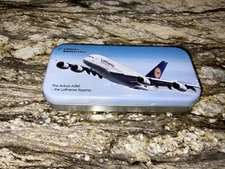 Lufthansa A380 Business Class Toiletry Kit Sealed Contents in Metal Tin