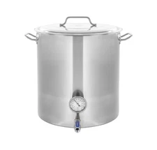 CONCORD Stainless Steel Home Brew Kettle Stock Pot (Weldless Fittings)