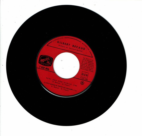 Gilbert BECAUD Vinyle 45T 7" EP LE PETIT OISEAU DE TOUTES LES COULEURS - V M 866 - 第 1/2 張圖片