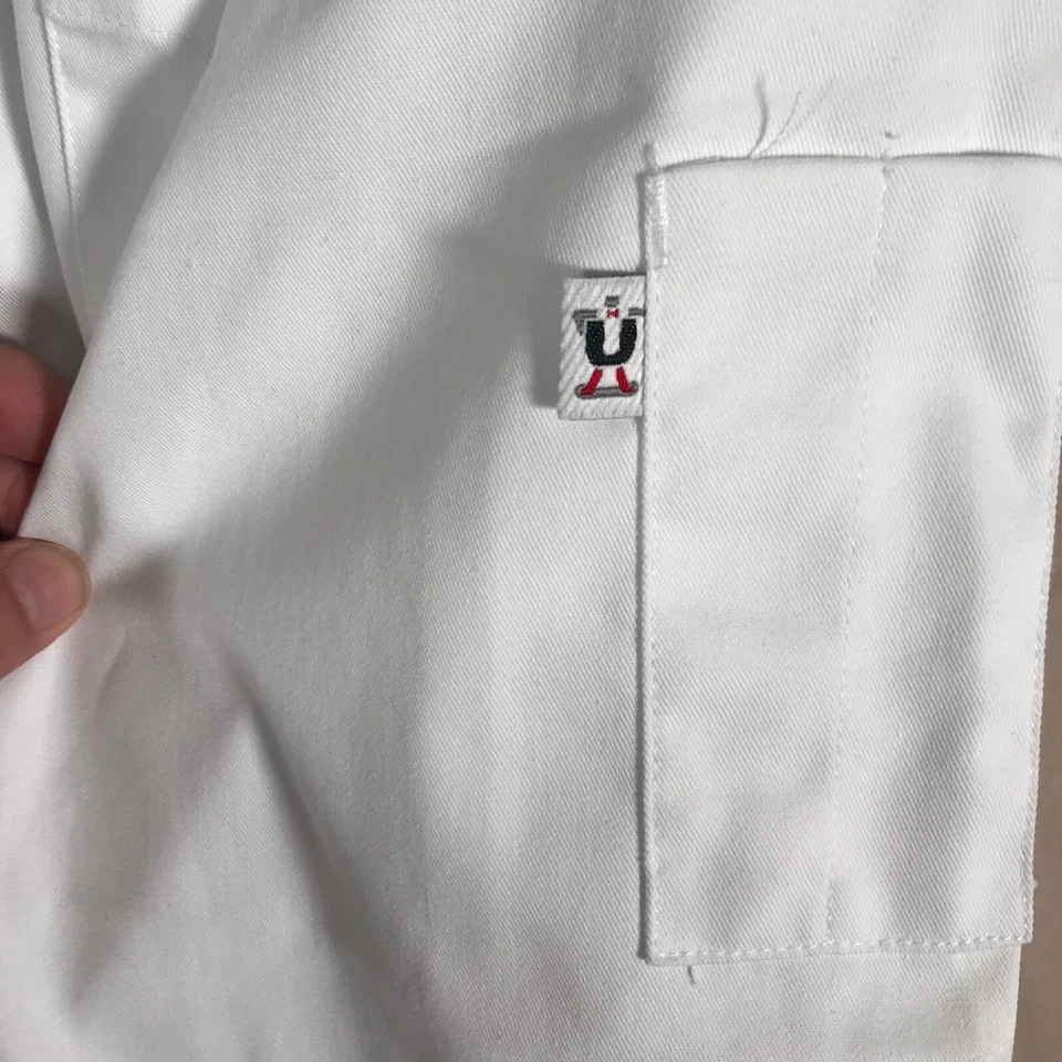 Uncommon Threads CHEF 's Coat White  6XL EXCELLENT mens unisex Chef - Image 3 of 4