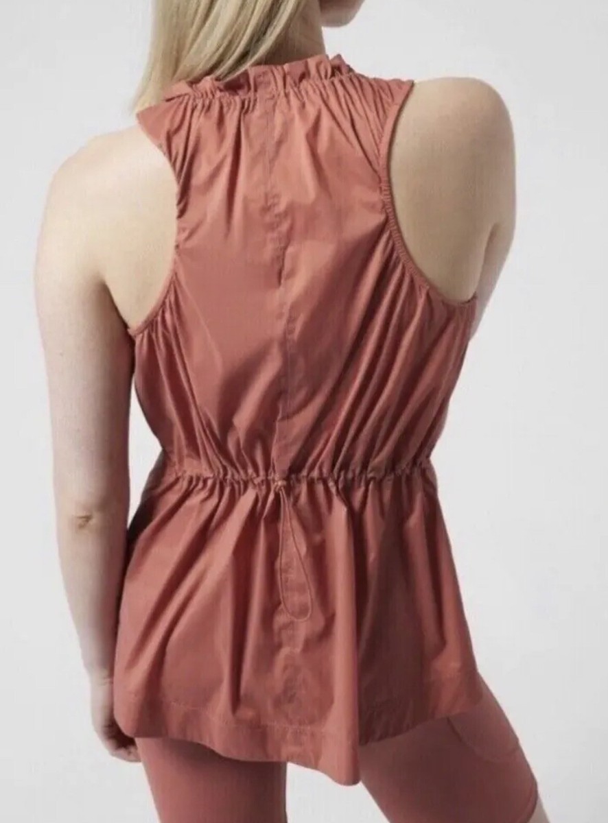 NWOT Athleta Levitate Tank Ripstop Tank Top Muted Red Sz