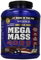 Weider Mega Mass, Clean Anabolic Mass Gainer Formula, Smooth Chocolate, 5.95lbs Weider Mega Mass, Clean Anabolic Mass Gainer Formula, Smooth Chocolate, 5.95lbs