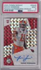 Isaiah Simmons 2020 Panini Mosaic Silver Prizm Rc Auto Psa 9