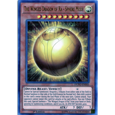 THE WINGED DRAGON OF RA - SPHERE MODE *** ULTRA RARE DUPO-EN045 YUGIOH! | eBay THE WINGED DRAGON OF RA - SPHERE MODE *** ULTRA RARE DUPO-EN045 YUGIOH! | eBay