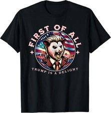 Trump 2024 Flag Take America Back Donald Mens T-Shirt Small, Black