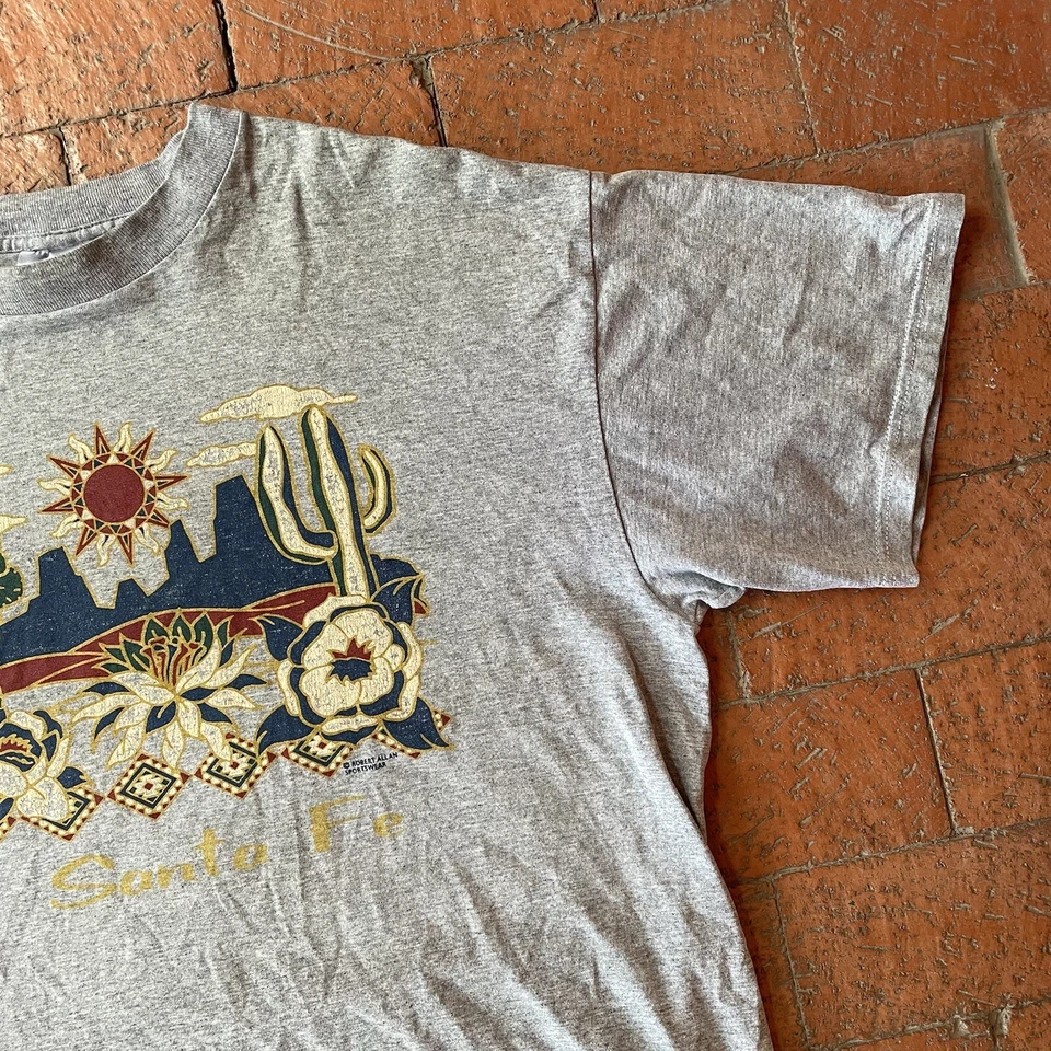 Camiseta De Colección K-Swiss Apparel Gris Talla Grande Hecha en EE. UU. Camiseta Santa Fe Casi Nueva Foto 3 de 4