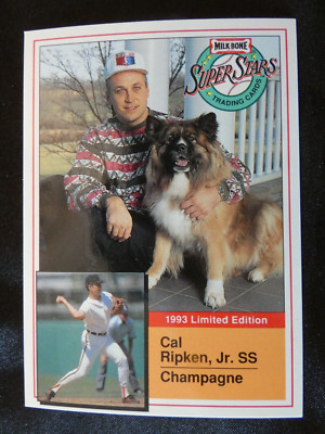 VINTAGE 1993  BASEBALL CARD  MILK BONE LIMITED EDITION CAL RIPKEN JR