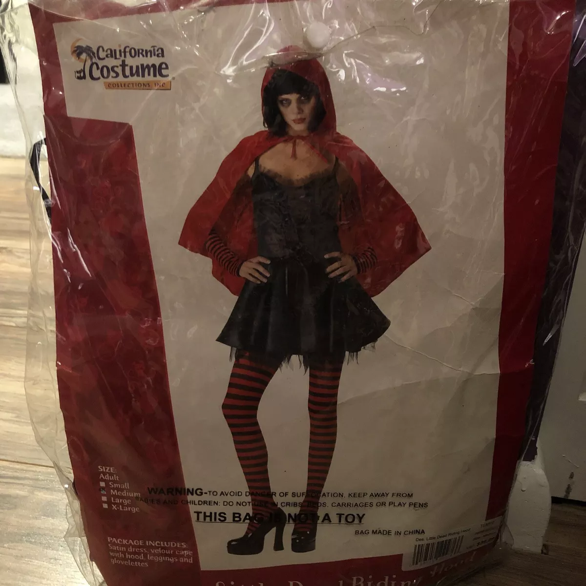 Gothic Little Dead Red Riding Hood Adult Costume No Cape eBay