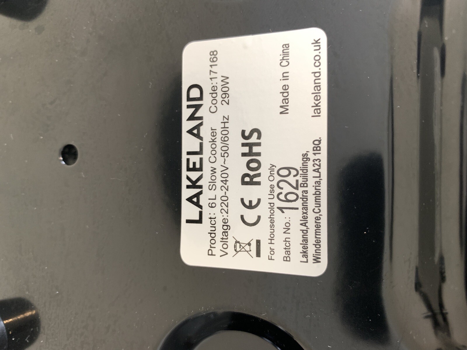 Lakeland 6.5 Litre Brushed Chrome Family Electric Slow Cooker 22171689