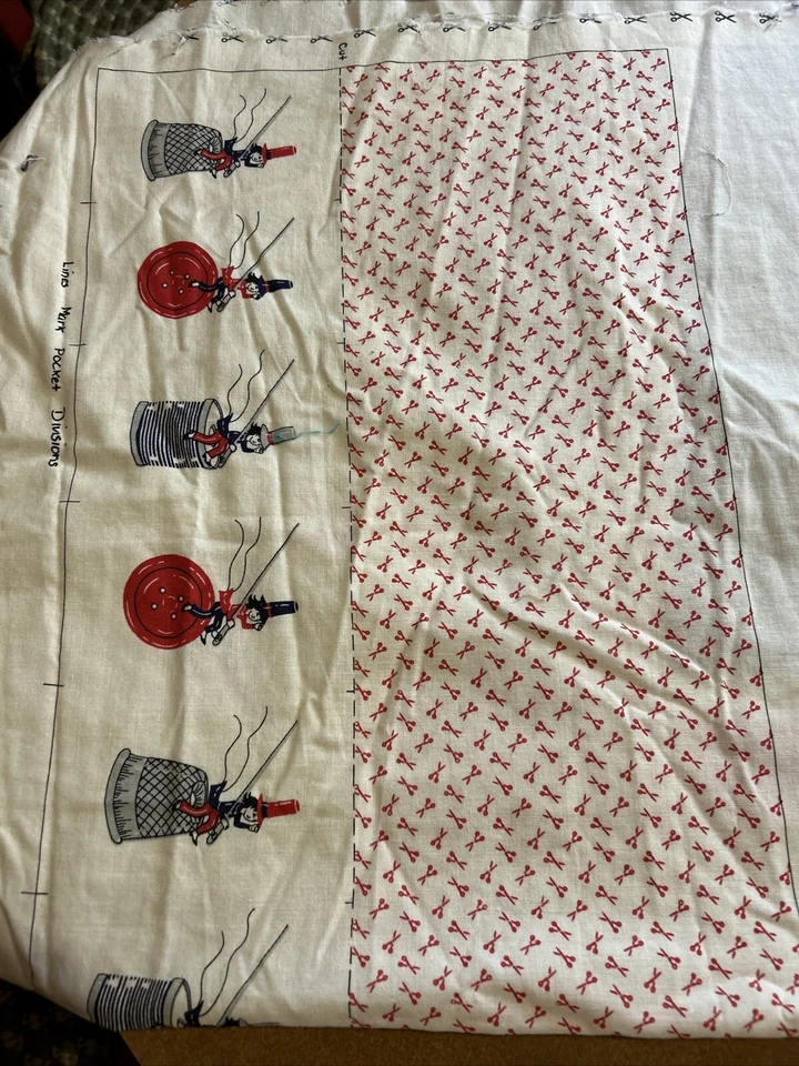 Molly Mouse Ayudante de Costura Carrito Telas Concord Joan Kessler Panel de Tela De Colección Foto 3 de 4