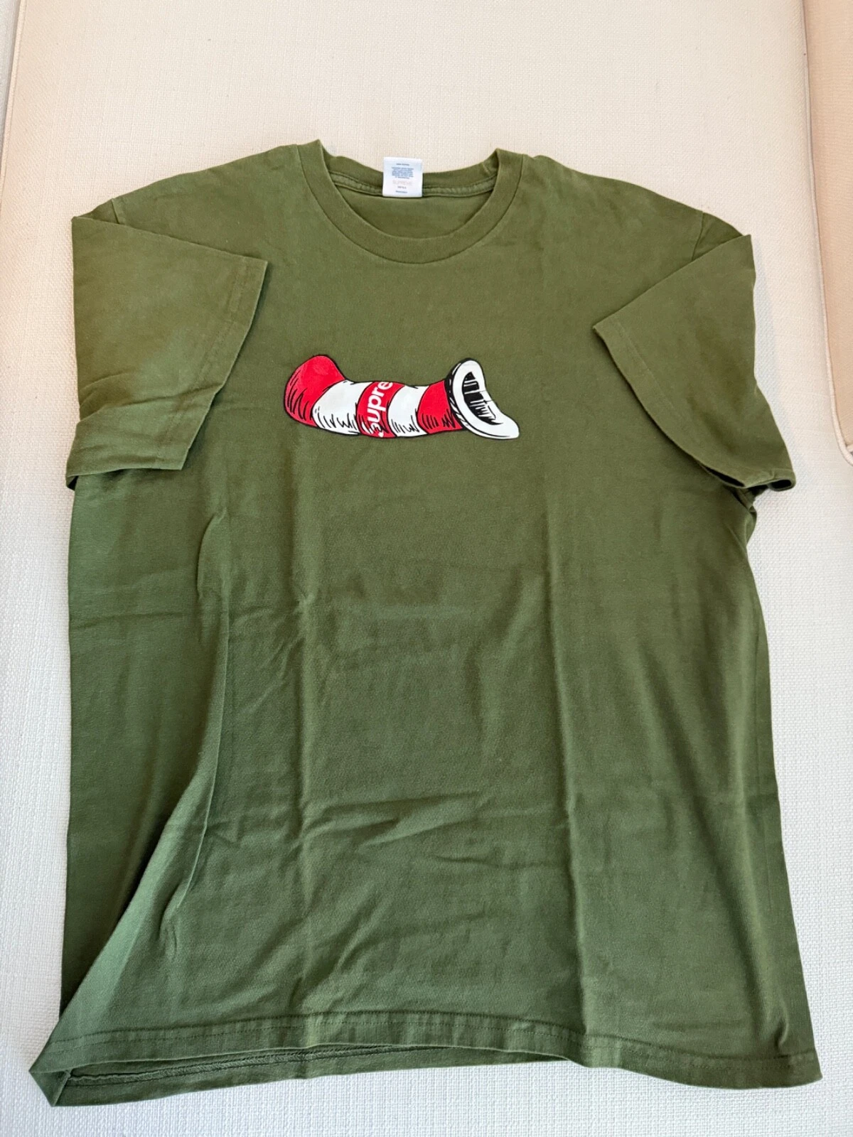 Supreme Cat In The Hat Dr Suess manches courtes homme taille L   Occasion