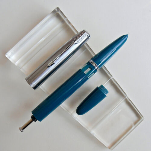 Classic Wing Sung 601 Vacumatic Acrylic Resin Fountain Pen F Iridium Nib 0.5mm B - Picture 8 of 19